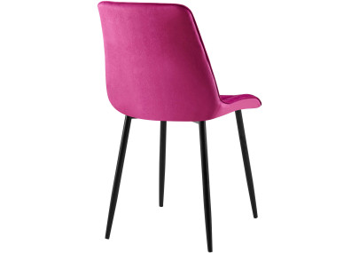 Ensemble de 2 chaises de salle à manger Gifford en velours violet