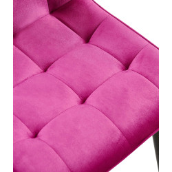 Ensemble de 2 chaises de salle à manger Gifford en velours violet