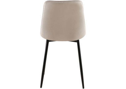 Ensemble de 2 chaises de salle à manger Gifford en velours gris