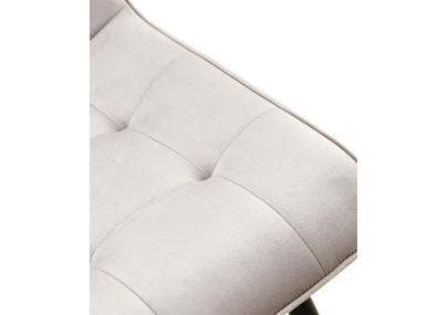 Ensemble de 2 chaises de salle à manger Gifford en velours gris