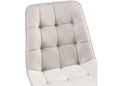 Ensemble de 2 chaises de salle à manger Gifford en velours gris