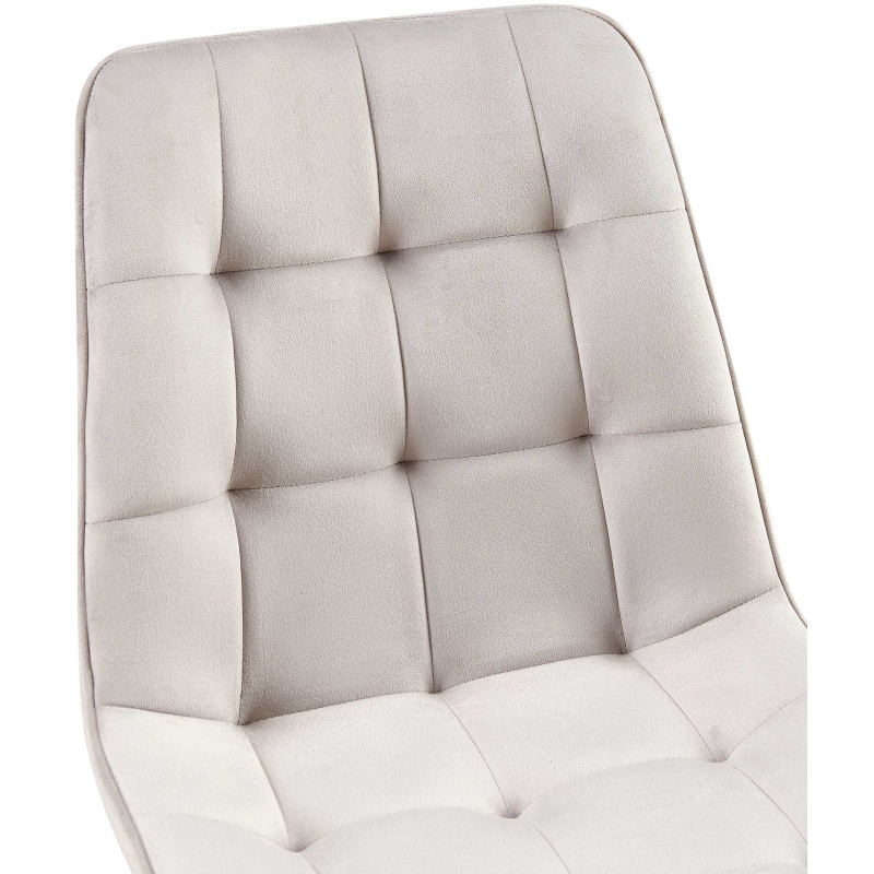 Ensemble de 2 chaises de salle à manger Gifford en velours gris