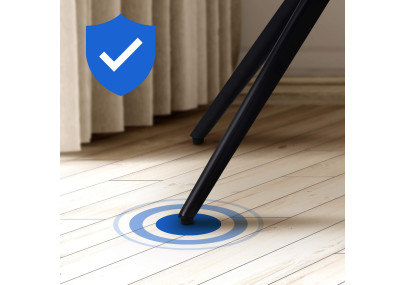 Ensemble de 2 chaises de salle à manger Merna, tissu marron