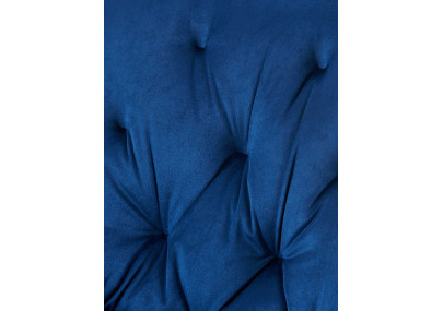 Ensemble de 2 chaises de salle à manger Wallace en velours bleu