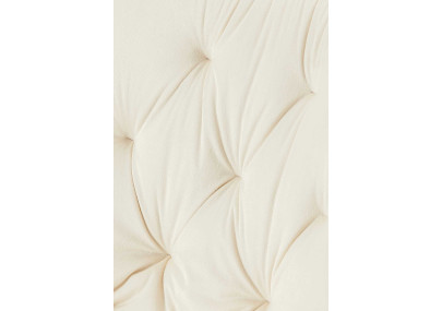 Ensemble de 2 chaises de salle à manger Wallace en velours crème