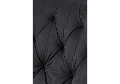 Ensemble de 2 chaises de salle à manger Wallace en velours noir