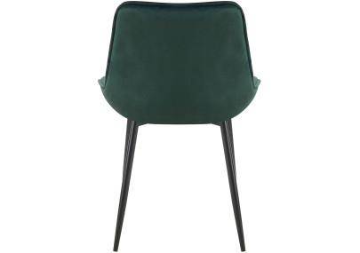 Ensemble de 2 chaises de salle à manger Wallace en velours vert