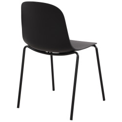 Ensemble de 2 chaises Hardin, noires