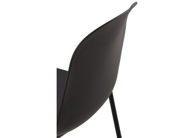 Ensemble de 2 chaises Hardin, noires