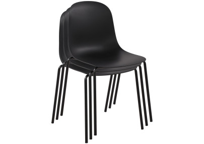 Ensemble de 2 chaises Hardin, noires