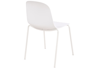 Ensemble de 2 chaises Hardin, blanches
