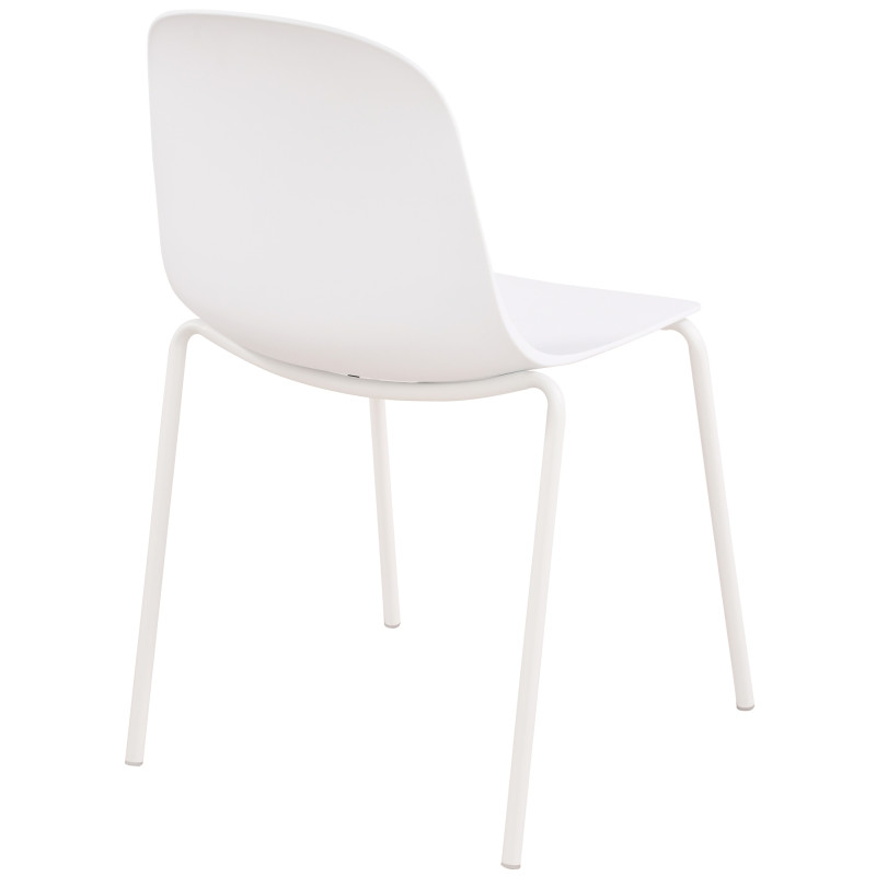 Ensemble de 2 chaises Hardin, blanches