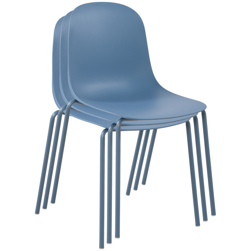 Ensemble de 2 chaises Hardin, bleues