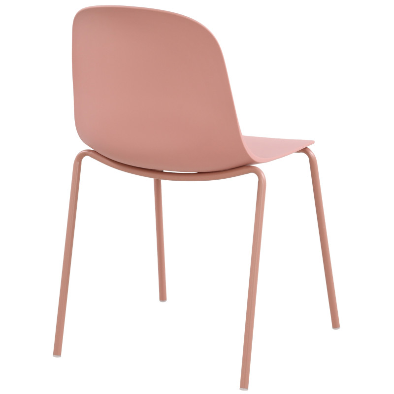 Ensemble de 2 chaises Hardin rose