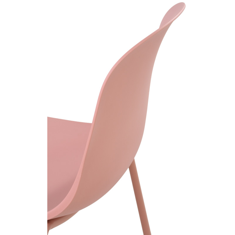 Ensemble de 2 chaises Hardin rose