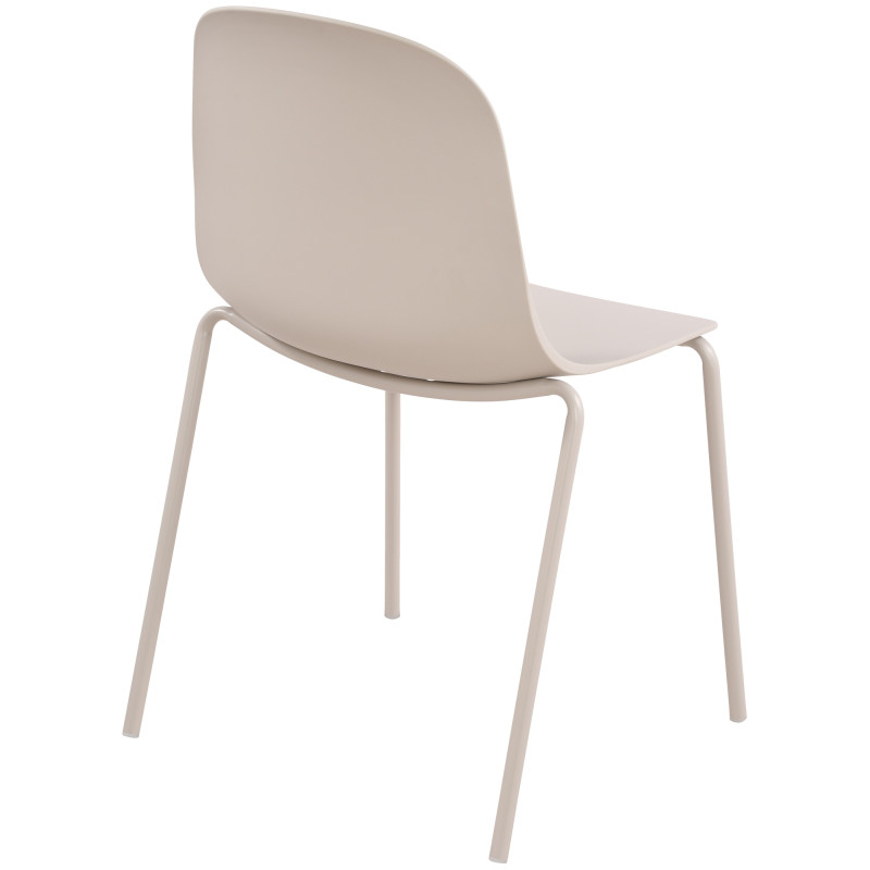Ensemble de 2 chaises Hardin, gris clair