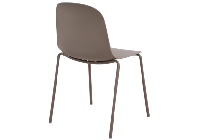 Ensemble de 2 chaises Hardin couleur taupe