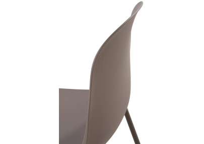 Ensemble de 2 chaises Hardin couleur taupe