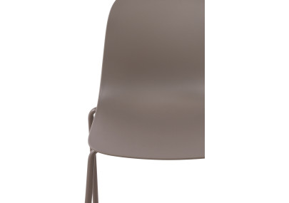 Ensemble de 2 chaises Hardin couleur taupe