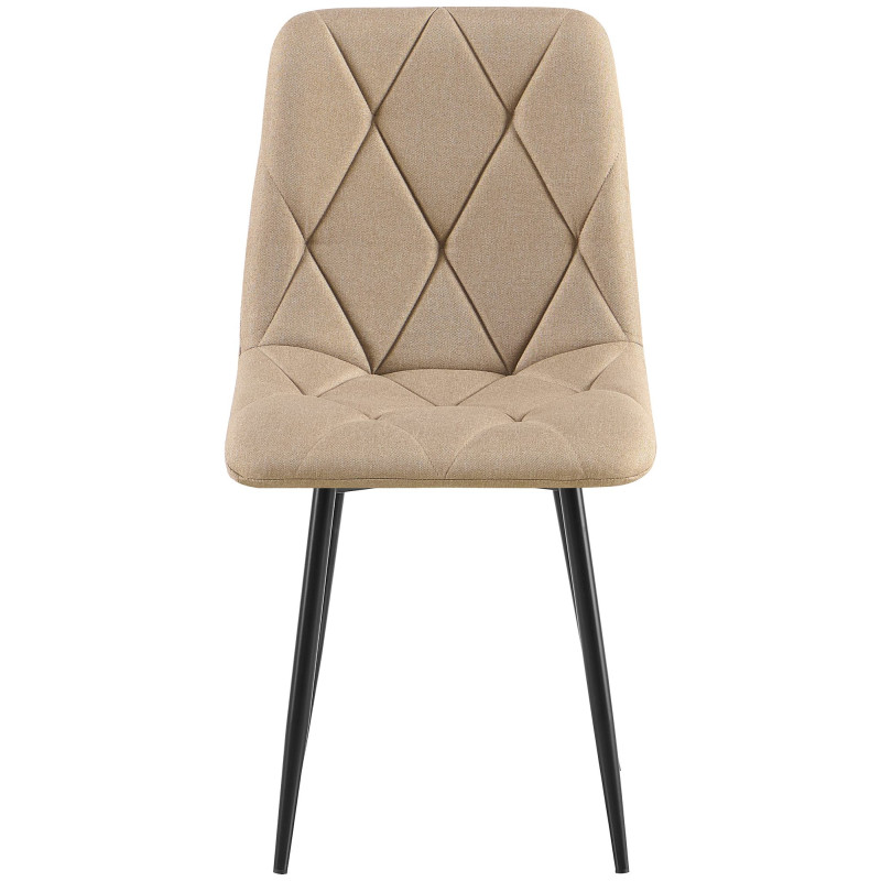 Chaise de salle à manger Clairton, tissu taupe