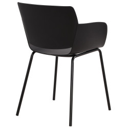 Lot de 2 chaises Alpena, noires