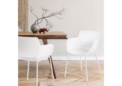 Ensemble de 2 chaises Alpena, blanches