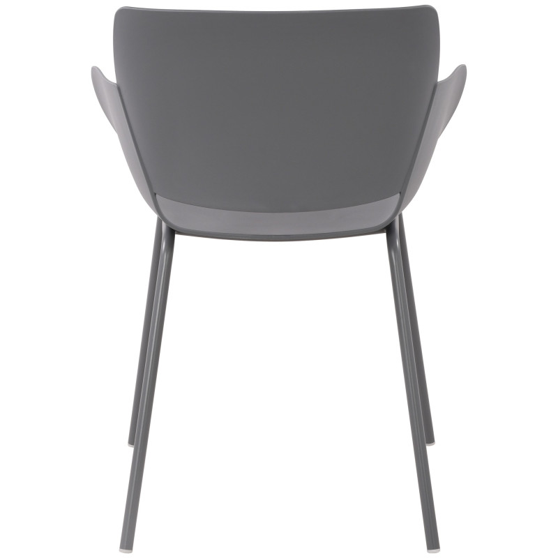 Ensemble de 2 chaises Alpena, gris foncé