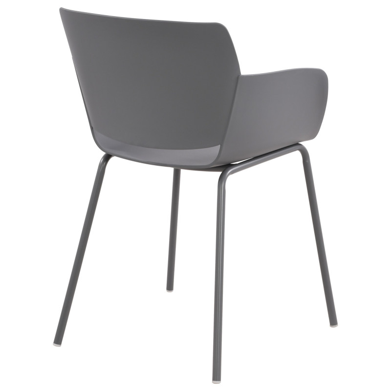 Ensemble de 2 chaises Alpena, gris foncé