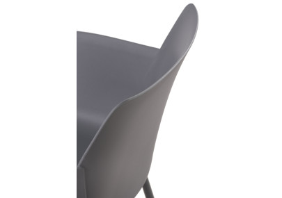 Ensemble de 2 chaises Alpena, gris foncé