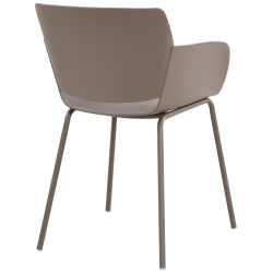Ensemble de 2 chaises Alpena couleur taupe