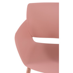 Lot de 2 chaises Alpena, roses