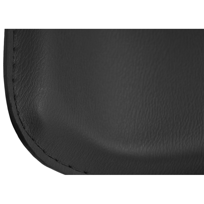 Sgabello bar Dyn in similpelle nero