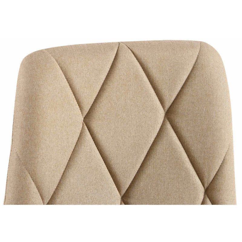 Ensemble de 2 chaises de salle à manger Clairton, tissu taupe