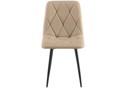 Ensemble de 2 chaises de salle à manger Clairton, tissu taupe