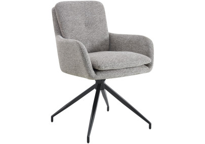 Chaise de salle à manger Pickett en tissu taupe