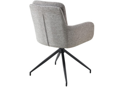 Chaise de salle à manger Pickett en tissu taupe