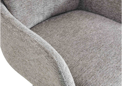 Chaise de salle à manger Pickett en tissu taupe