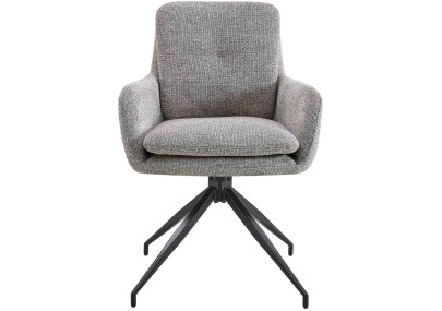 Chaise de salle à manger Pickett en tissu taupe