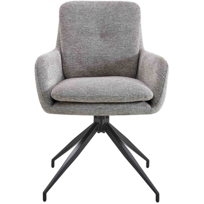 Chaise de salle à manger Pickett en tissu taupe