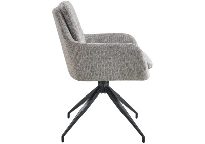 Chaise de salle à manger Pickett en tissu taupe