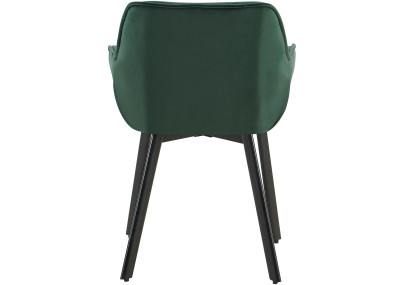 Ensemble de 2 chaises de salle à manger Antigo en velours vert