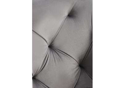 Ensemble de 2 chaises de salle à manger Antigo en velours gris foncé