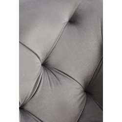 Ensemble de 2 chaises de salle à manger Antigo en velours gris foncé