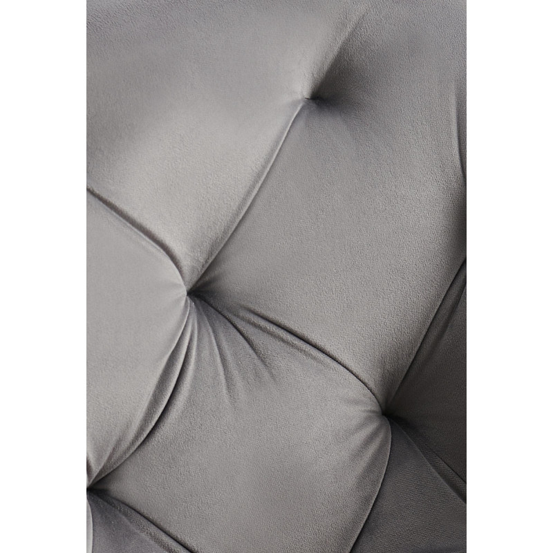 Ensemble de 2 chaises de salle à manger Antigo en velours gris foncé