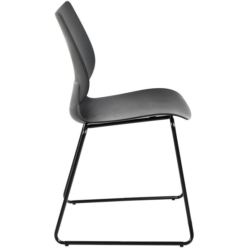 Ensemble de 2 chaises Houma, noires