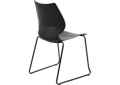 Ensemble de 2 chaises Houma, noires