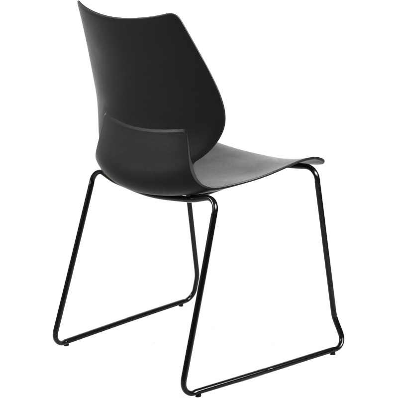 Conjunto de 2 sillas Houma, negras