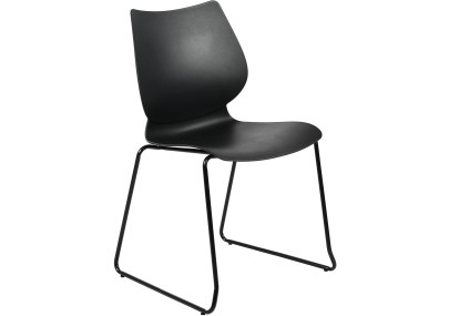 Ensemble de 2 chaises Houma, noires