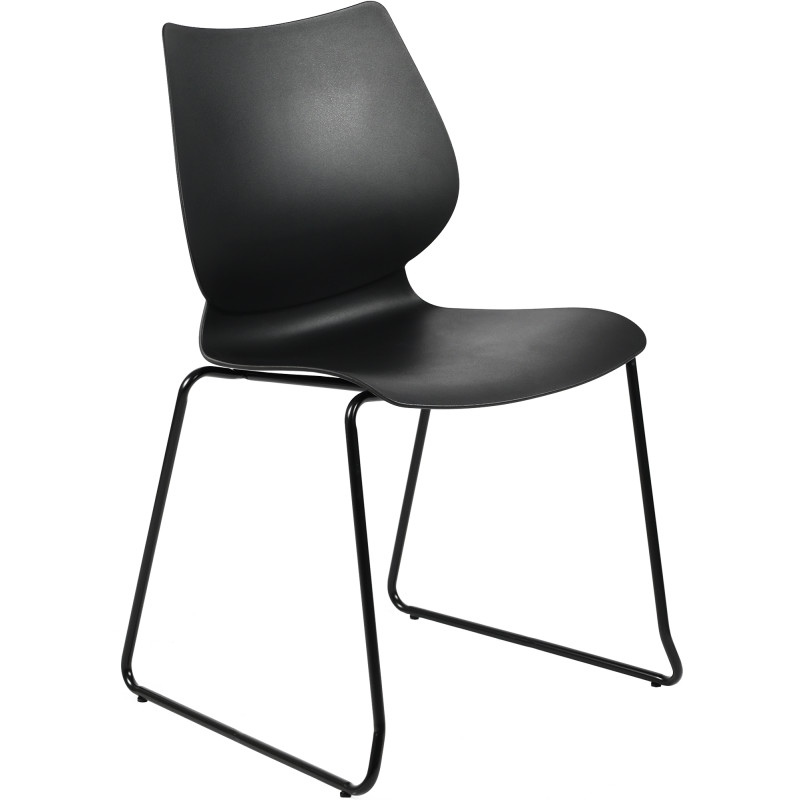 Ensemble de 2 chaises Houma, noires