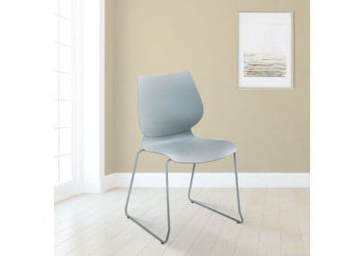 Ensemble de 2 chaises Houma, grises